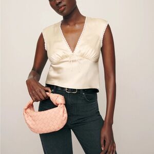 Reformation Cherry Silk top